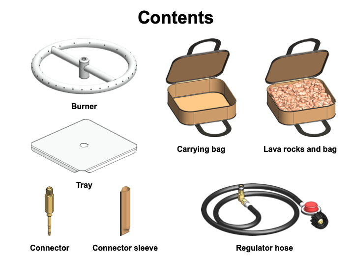 Zutto SP1 Fire Pit Propane Adapter Kit (PREORDER)