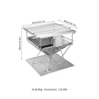 Multi fuel fire pit combo Zutto SP1 and Campingmoon MT-045 fire pit (wood and propane)
