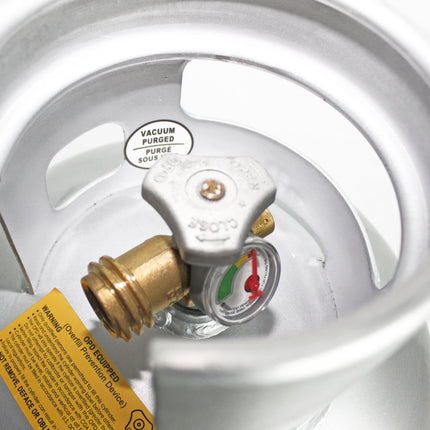 Flame King Lightweight 20lb Aluminum Propane Tank LP Cylinder with OPD & Gauge