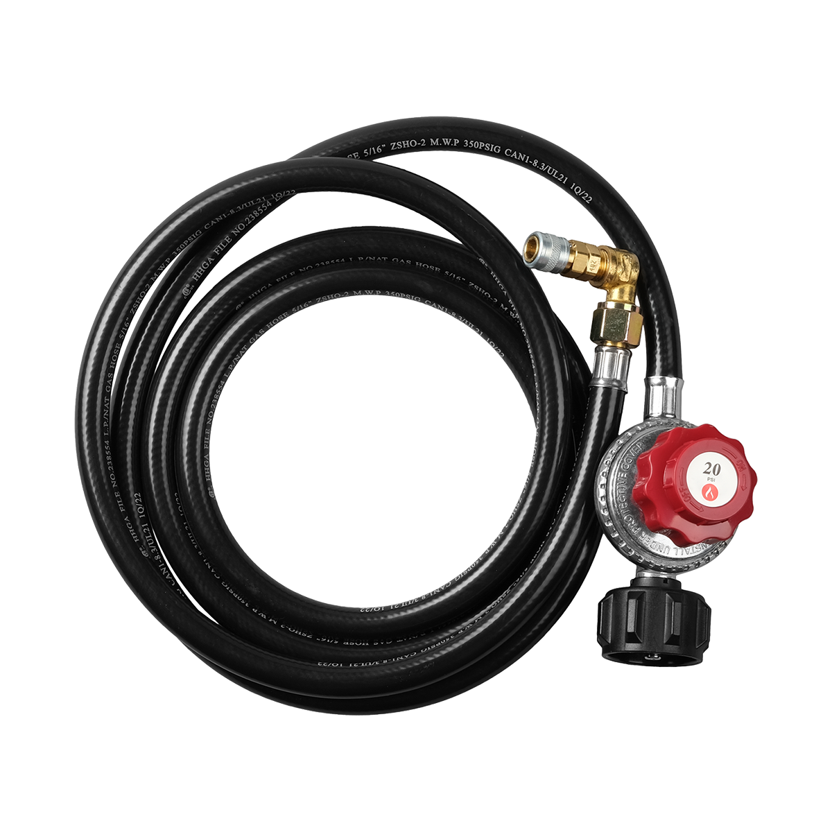 8ft rubber regulator hose