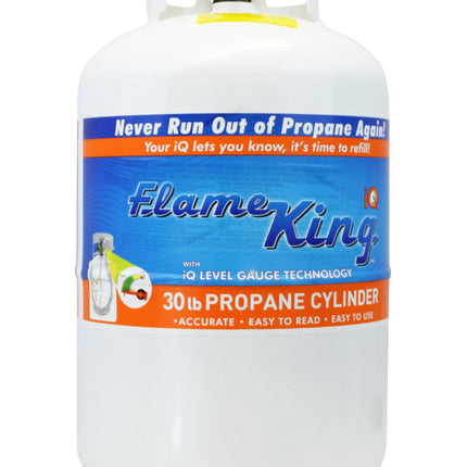 Flame King 30lb Propane Tank LP Cylinder with OPD & Gauge