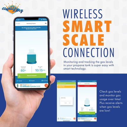 Flame King Smart Wireless Gauge Propane Tank Scale